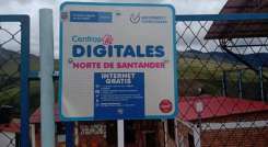 Los 40 municipios de Norte de Santander cuentan con Centros Digitales. Tibú es hasta el momento el que más tiene con 46 puntos, uno ubicado en el Batallón de Ingenieros de Combate N° 30./Fotos: Cortesía / La Opinión 