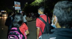 Un total de 2.385 estudiantes de Ureña se benefician con el servicio de transporte escolar para ir a colegios en Cúcuta./ Foto: Cortesía / La Opinión 