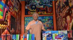 El pintor Ulacio Sandoval, toda una vida entre signos y colores 