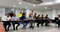 El Jairo Yáñez, alcalde de Cúcuta, se reunión con la ANDI, Corpomoda y la Cámara de Comercio. / Foto Cortesía