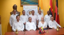 Jaime Ricardo Reyes Calderón, Hunter Dooglas Serrano Correa, Leonardo Yotuhel Díaz Guechá, Ciro Alfonso Pérez, Julio Aníbal Perea Perea, Luis Fernando Niño López, Olger García Velásquez, Susana Quintero Borowiak y Julio Mario Villamizar Sandoval. / Foto: Cortesía / La Opinión 