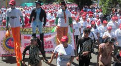 Toda una fiesta laboral vivieron ayer más de cuatro mil trabajadores de las distintas empresas de Cúcuta y sus familias./  Foto Orlando Carvajal