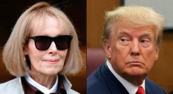 E. Jean Carroll y Donald Trump 