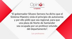 Los profesores, editorial del 14 de mayo de 2023