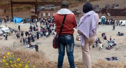 Migrantes en la frontera con Estados Unidos 