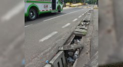 Sistema pluvial de la avenida Demetrio Mendoza entró en ruina