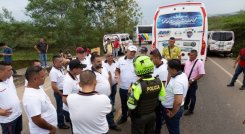 protesta en Puerto Santander