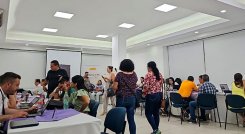 Más de 20 empresas se encontraron en la rueda de negocios de MPS. Foto Cortesía