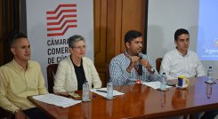 César Claro, Claudia Sánchez, Sergio Castillo y Bolívar Monroy, promotores de ACAIRegión Cúcuta 2023. / Foto Cortesía