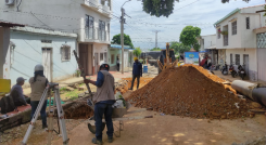 Arreglan calles en Villa del Rosario