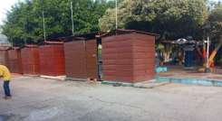 La comunidad pide que reubiquen las casetas en otra zona del municipio.  / Foto: Cortesía / La Opinión 