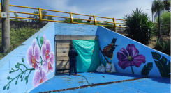Grafitis Puente de Guadua