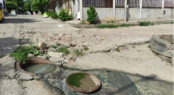 Alcantarilla en Niña Ceci