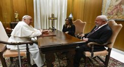 Papa Francisco y Lula. / Foto: AFP