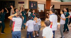 El colegio proyecta contar con más practicantes universitarios en el futuro./ Foto Cortesía 