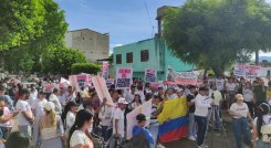 Gremio el calzado en Cúcuta adelanta una protesta pacífica