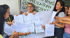 Protesta de contratistas Villa del Rosario