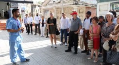 Visita de los senadores al cementerio Municipal de Cúcuta./Foto Cortesía