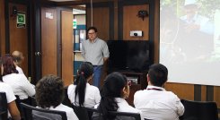 La visita de Carlos Arturo Azuero permite fortalecer el trabajo en equipo de la Federación Nacional de Cafeteros. Foto Cortesía