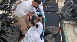 Desde el lunes se llevan a cabo las labores de identificación en el camposanto./Foto cortesía