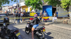Cierre de vías en El Contento