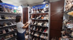 Luz Marina Niño participó en la reciente feria de calzado de Cúcuta./ Foto Leonardo Favio Oliveros-La Opinión