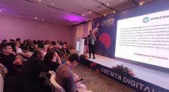 El gerente de Productos de Medio Ambiente de Inteia, Sebastián Meza, habló de analítica para la descarbonización. /Foto Leonardo Favio Oliveros-La Opinión