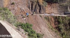 Derrumbe en el sitio Alto del Pozo, en la vía Cúcuta-Ocaña/Foto cortesía