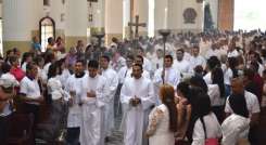 Celebración eucarística en la Catedral San José de Cúcuta 