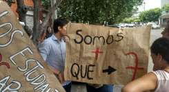 Previo a la elección de Héctor Parra en 2021 se presentaron sendas protestas por los estudiantes/Foto Archivo