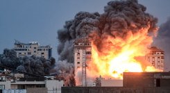 Franja de Gaza-inicio de la guerra entre Israel y Palestina.