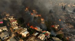 Incendio en Chile. 