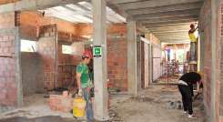 El sector construcción fue el que más caída registró en el PIB, 4,2 p.p./ Foto Archivo