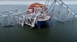 Derrumbe en puente de Baltimore, Estados Unidos.