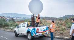 Corponor y el Ideam implementaron cuatro días de radiosondeos para medir la calidad del aire en Cúcuta/Foto cortesía