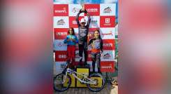 Camila de la Hoz Mora (centro) es la mejor bicicrosista de Norte en el ranquin nacional de las válidas nacionales.