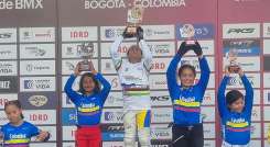 La bicicrosista cucuteña Camila de La Hoz nuevamente se destacó en las competencias de BMX.