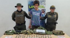 Le encontraron droga y elementos de intendencia militar en Cúcuta