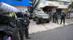 Operativo militar durante la salida del exvicepresidente ecuatoriano Jorge Glas