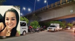 Marly Arteaga quedó debajo del puente La Gazapa