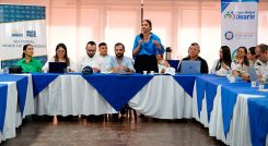 Alcaldes y empresarios se reunieron en una mesa de trabajo, en Cúcuta, para conocer cómo funciona el mecanismo Obras por Impuestos./ Foto Cortesía