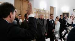 El gobernador William Villamizar posesionó ayer a los gerentes de las ESE del departamento/Foto cortesía