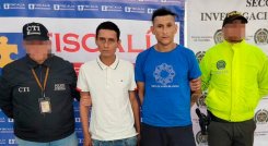 Erickson Velazco y Ruber Silva fueron capturados en el barrio Santa Teresita.