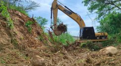 Ayer empezó el proyecto de ampliación y mantenimiento del canal de la invasión Manuela Beltrán./ Foto: Cortesía. 