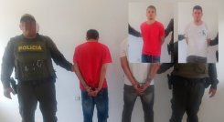 John Guevara y Neswin Torres fueron capturados en el barrio Carlos Ramírez París.