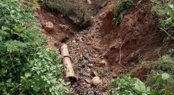 Cuando llueve, las calles de Las Delicias se llenan de barro, suciedad y aguas negras. / Foto: Cortesía. 