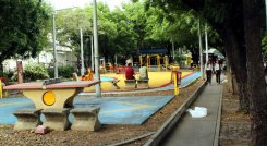 El ‘Parque de la Piedra’ se encuentra a la espera de una remodelación./ Foto: Carlos Ramírez.