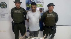 Richard Torres fue capturado en el sector Chaparral, de Villa del Rosario./ Foto: Cortesía. 