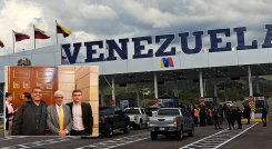 Líderes gremiales apoyaron a Germán Umaña (centro), en la Cámara./ Foto Cortesía