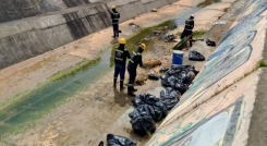 Aguas Kpital continúa con jornadas de limpieza al canal Bogotá.